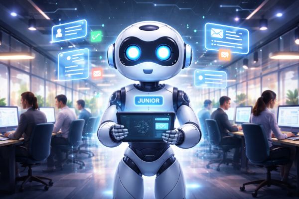 ג'וניור נכנס למשרד: ה